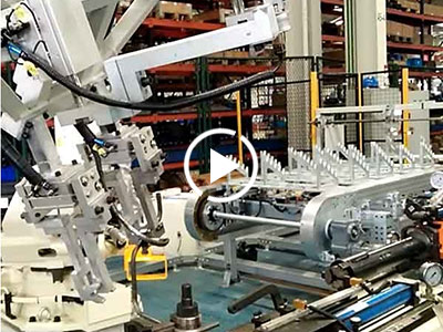 Máquina dobladora automática de tubos y tubos CNC de alimentación por robot
