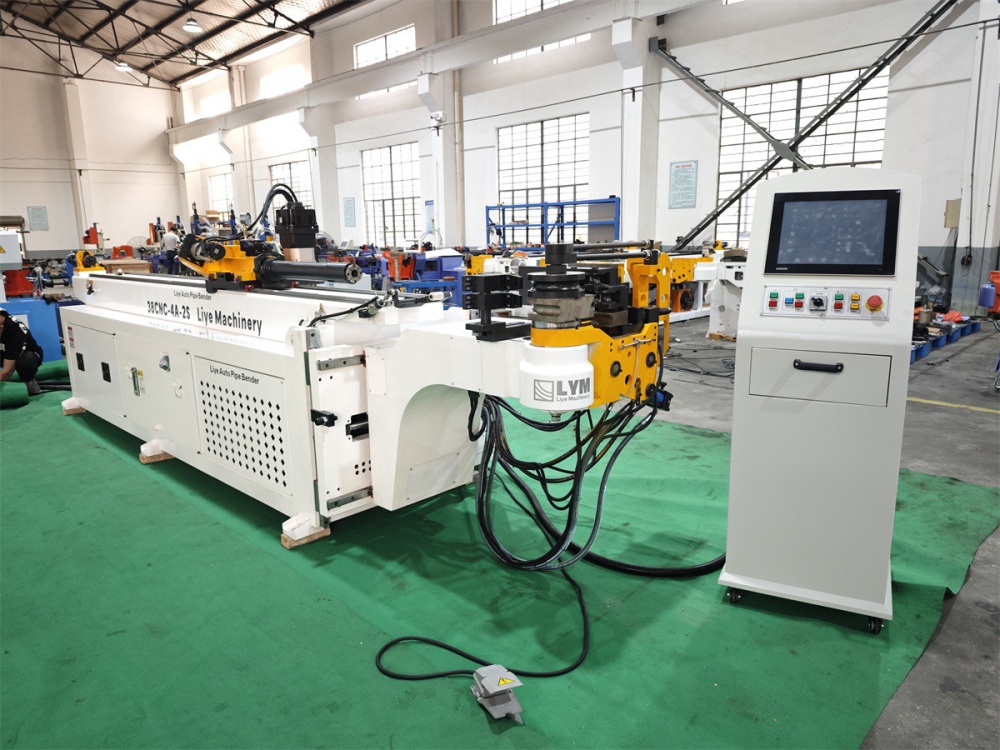 Innovation leads, LYM’s new DW38CNC4A2S-T automatic pipe bending machine with push bending function is launched插图