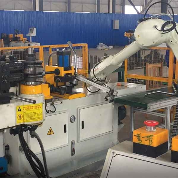 Rober Feeding+Tube Bending+cutting +punching+ chamfering +End Forming function Procuction Line
