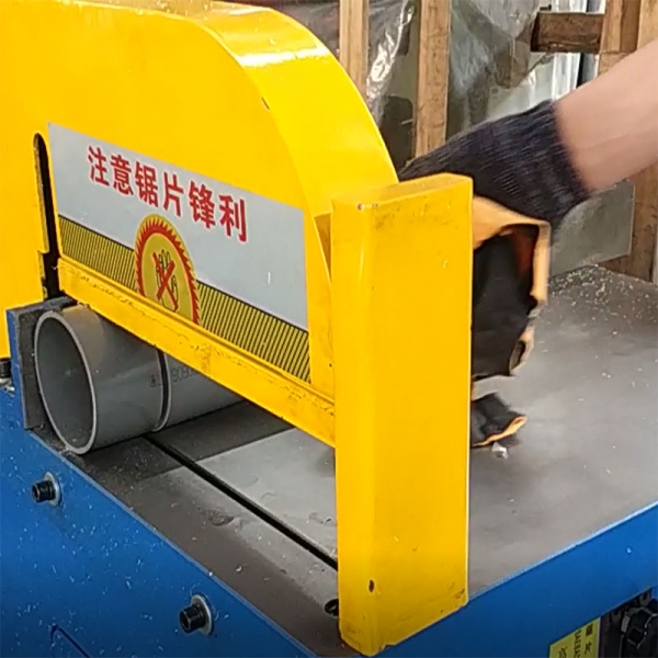 Cut PVC pipe