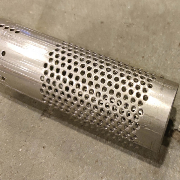 Exhaust pipe punching